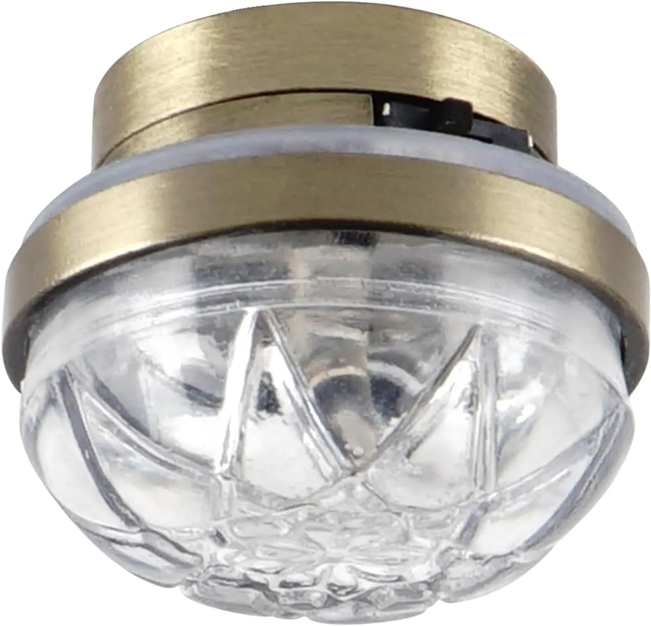 Waldosia 1:12 Scale Dollhouse Miniature LED Clear Etched Ceiling Lamp