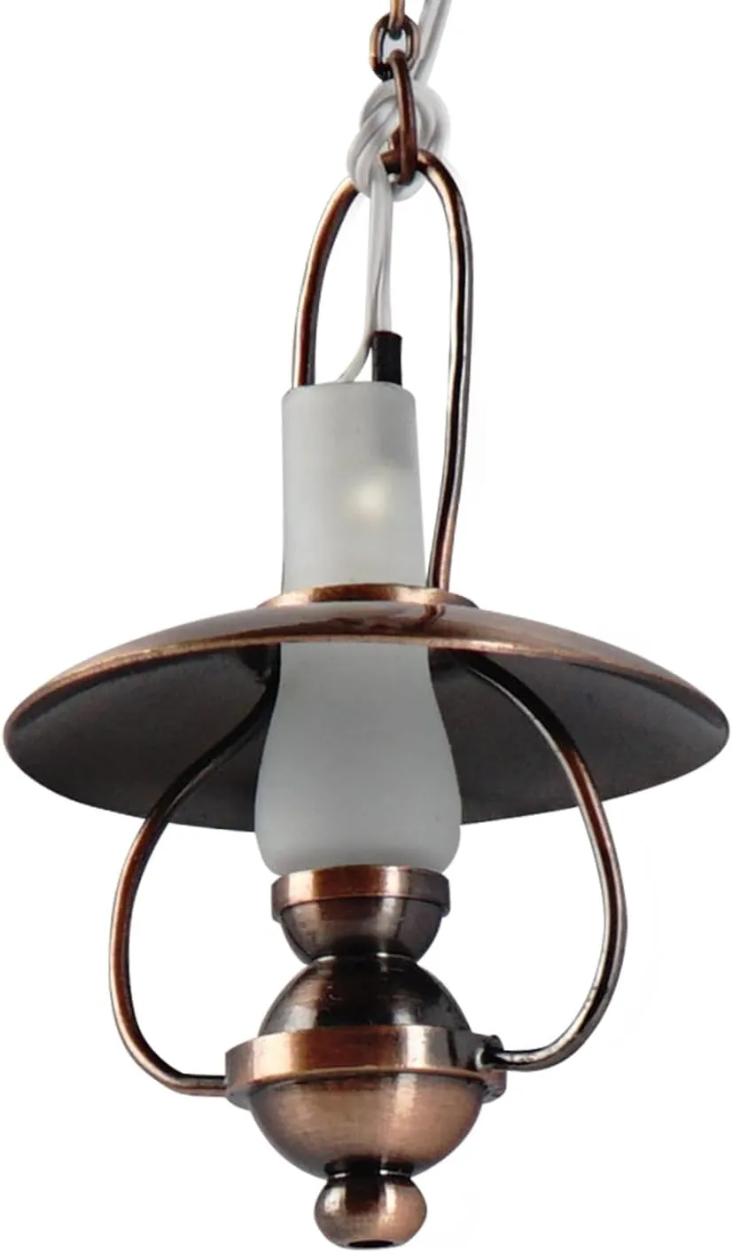 Waldosia 1:12 Scale Miniature LED Ceiling Light – Claire Style Dollhouse Fixture for Mini Rooms, Booknook or Dioramas