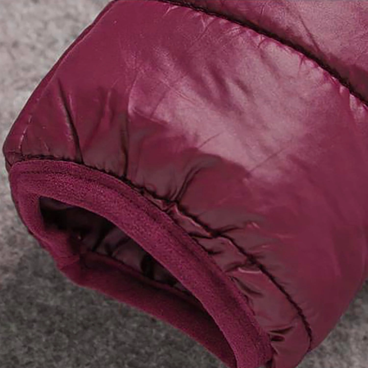 Warm Water Resistant Puffy Hooded Casual Loose Stand Up Collar Jacket with Removable Hood Packable Puffer Jacket