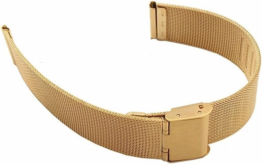 watch strap 4 colors rose gold black stainless steel men bracelet wrist mesh replacement band 12-18 20 22 22mm