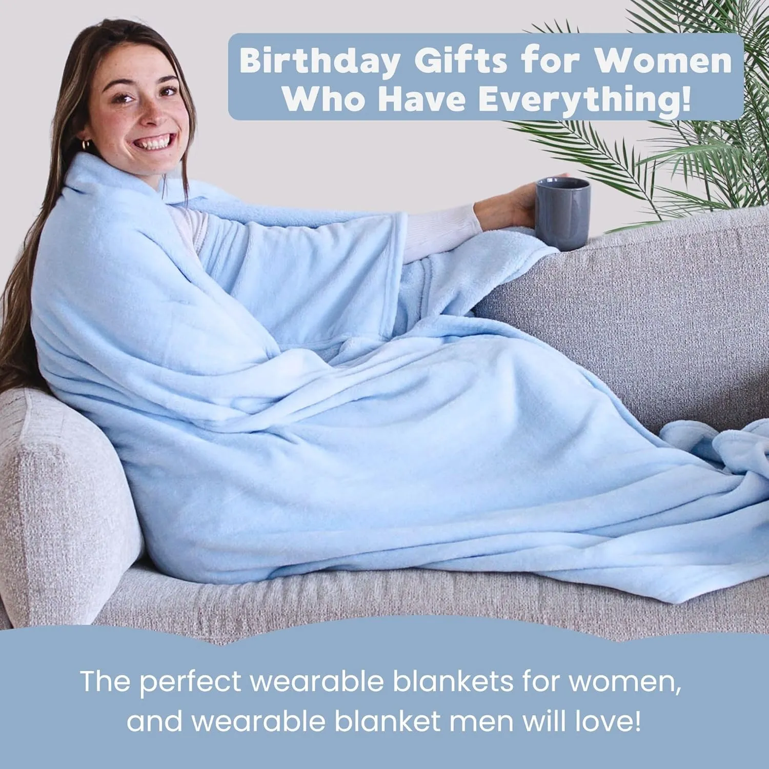 Wearable Blankets for Women - Adult Wearable Blanket Men, Graduation Gifts for Her - Girlfriend Gifts for Women