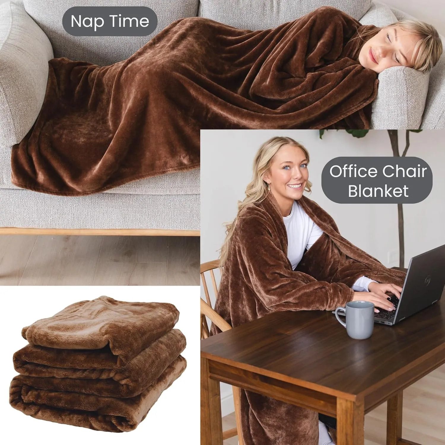 Wearable Blankets for Women - Mothers Day Gifts for Mom - Adult Wearable Blanket Men, Birthday Gifts for Women