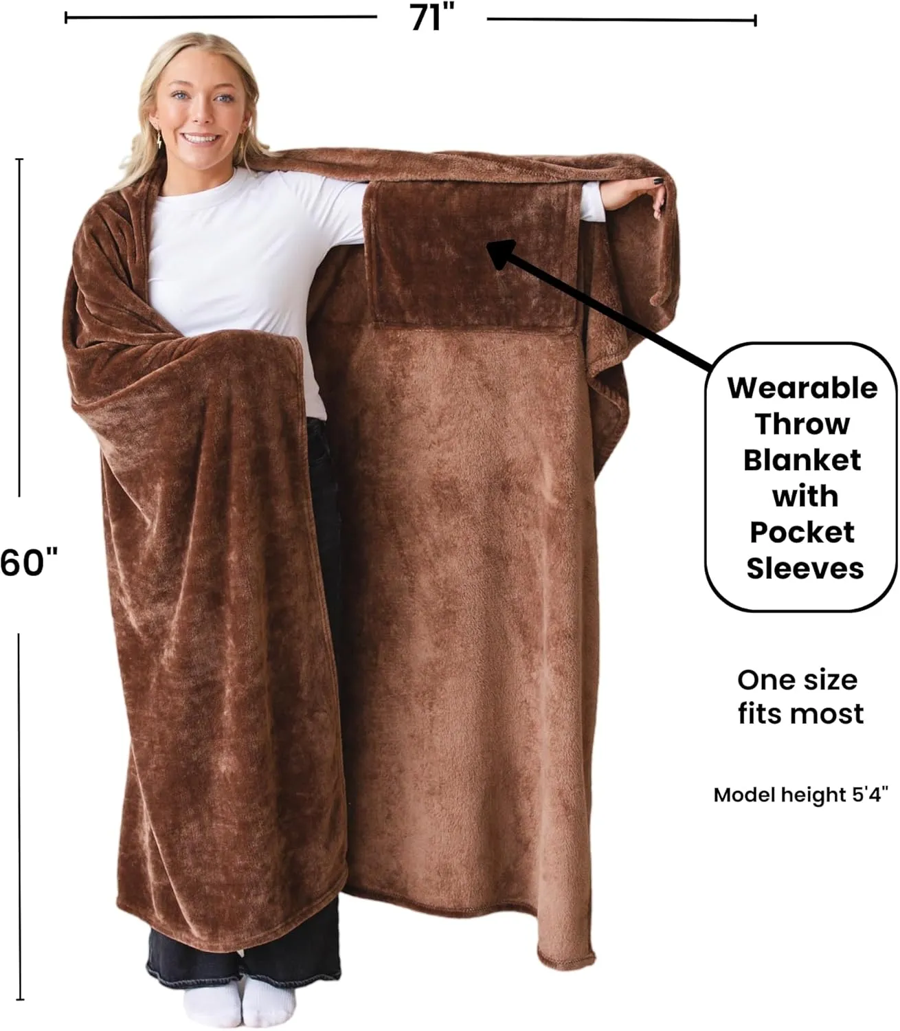 Wearable Blankets for Women - Mothers Day Gifts for Mom - Adult Wearable Blanket Men, Birthday Gifts for Women