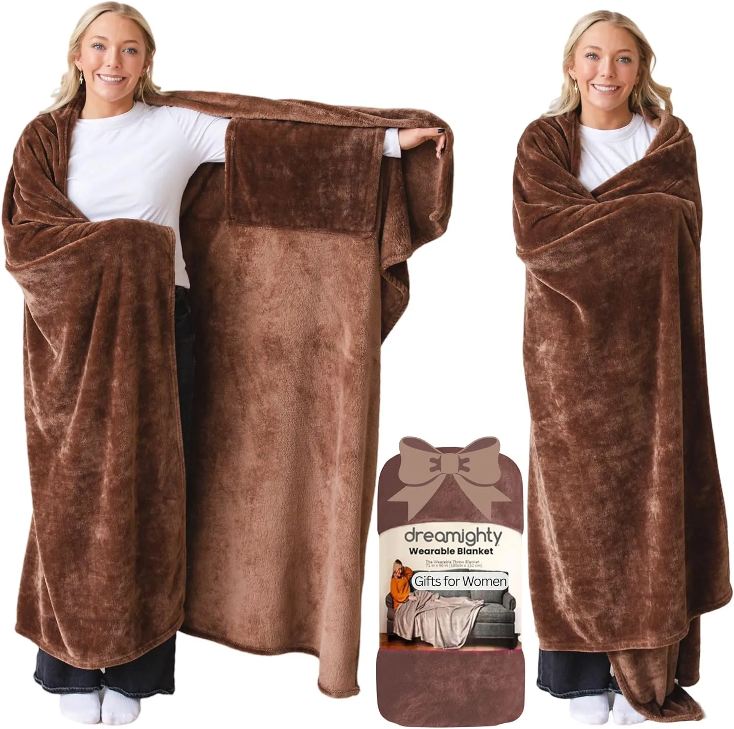 Wearable Blankets for Women - Mothers Day Gifts for Mom - Adult Wearable Blanket Men, Birthday Gifts for Women