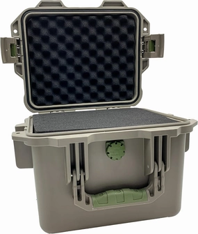Weatherproof Shockproof Hard Case With Customizable Foam Interior - IP67 Dust and Water Protection - 12” x 10” x 8”