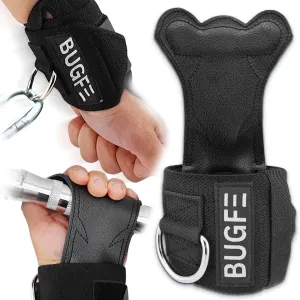 Weight Lifting Grip Straps with D Ring and Wrist Wrap Support, Wrist Cuffs for Cable Machine Workouts, Strong Leather Straps for Deadlifts, Bodybuilding & Powerlifting