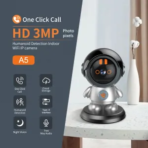 WiFi Robot Camera, 1296P HD, Auto Tracking, Night Vision