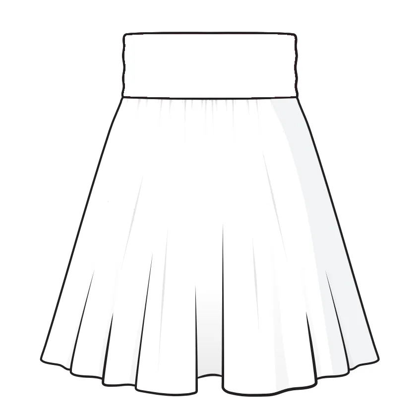 Wild Bricks Circle Skirt