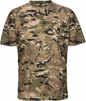 Wisdom Leaves Men Camo T-Shirt,Lightweight Performance Tee