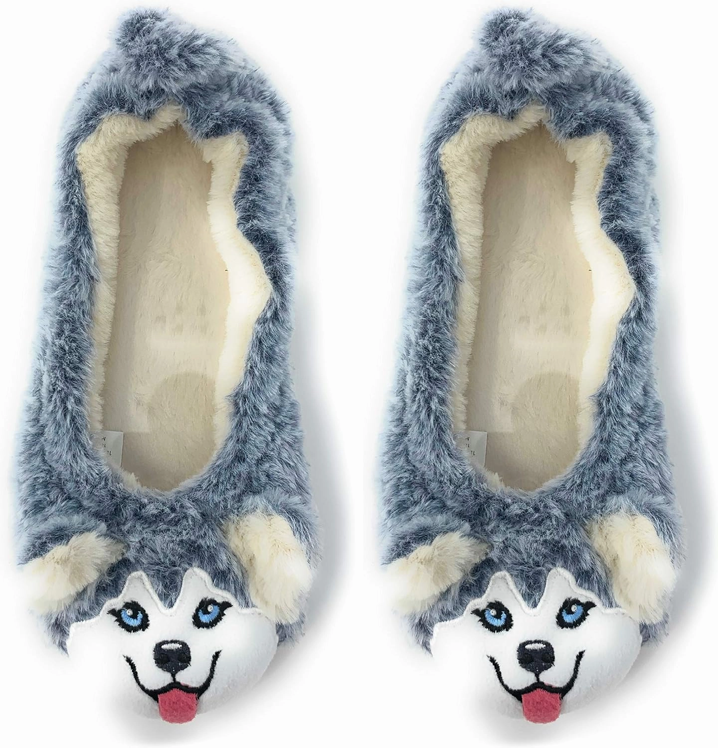Women’s Travel Buddy Animail Plush House Slippers, Trip Fuuny Novelty Fuzzy Socks