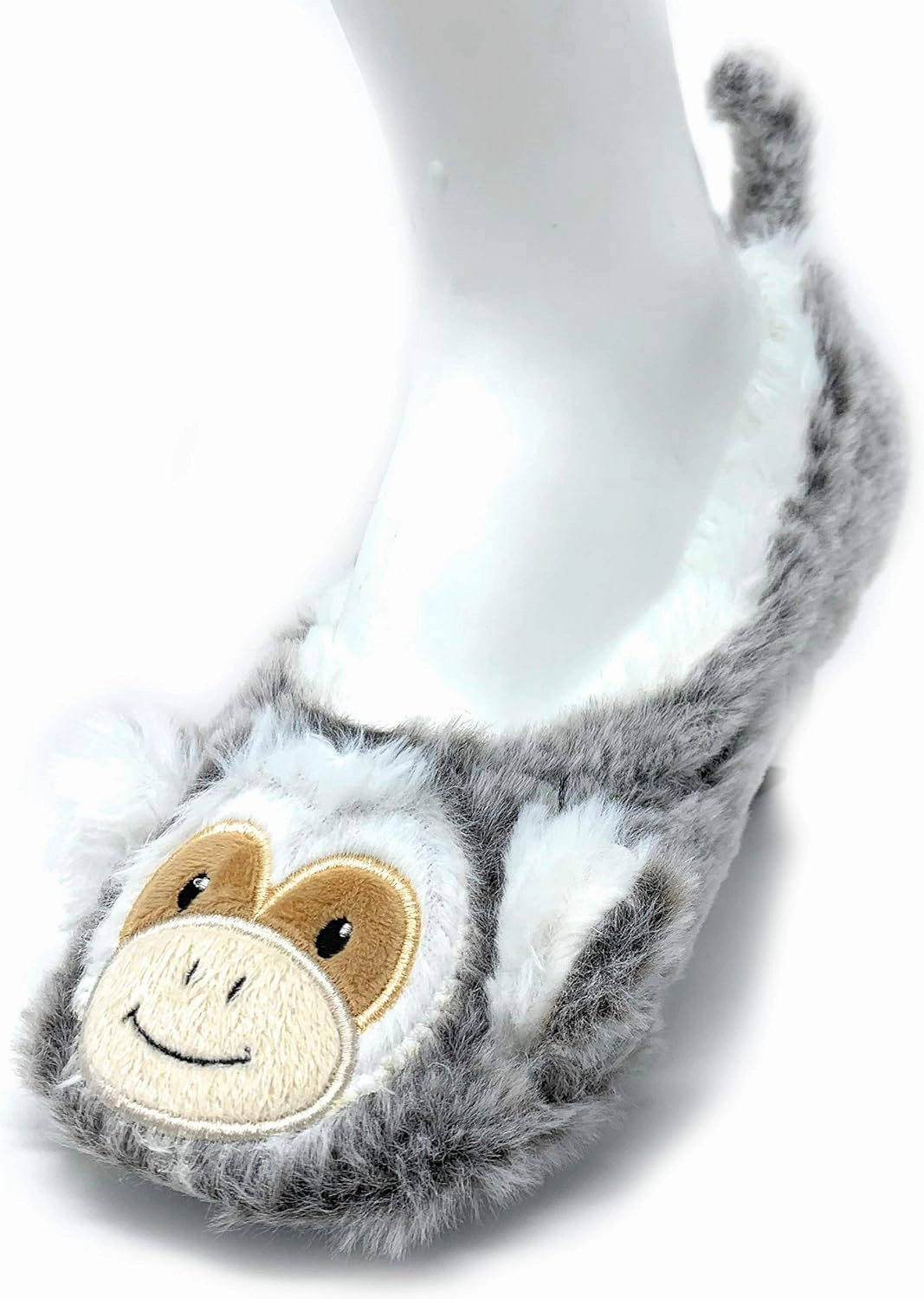 Women’s Travel Buddy Animail Plush House Slippers, Trip Fuuny Novelty Fuzzy Socks