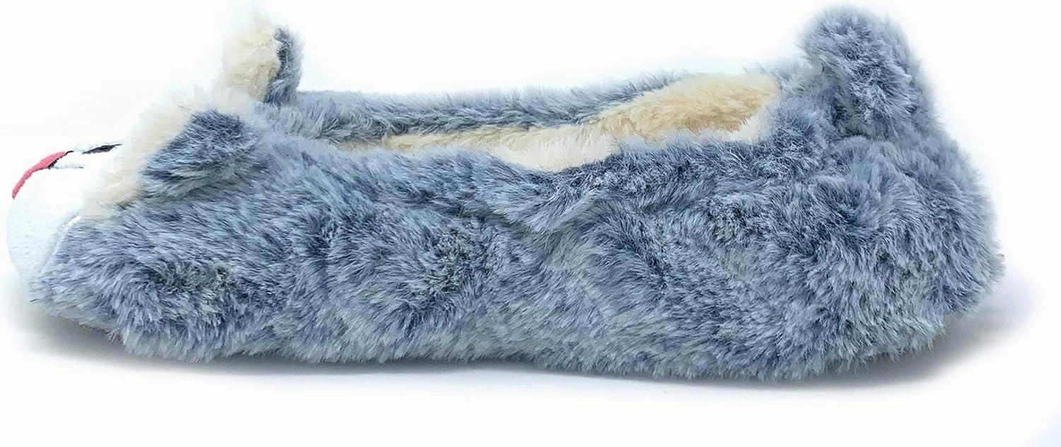 Women’s Travel Buddy Animail Plush House Slippers, Trip Fuuny Novelty Fuzzy Socks