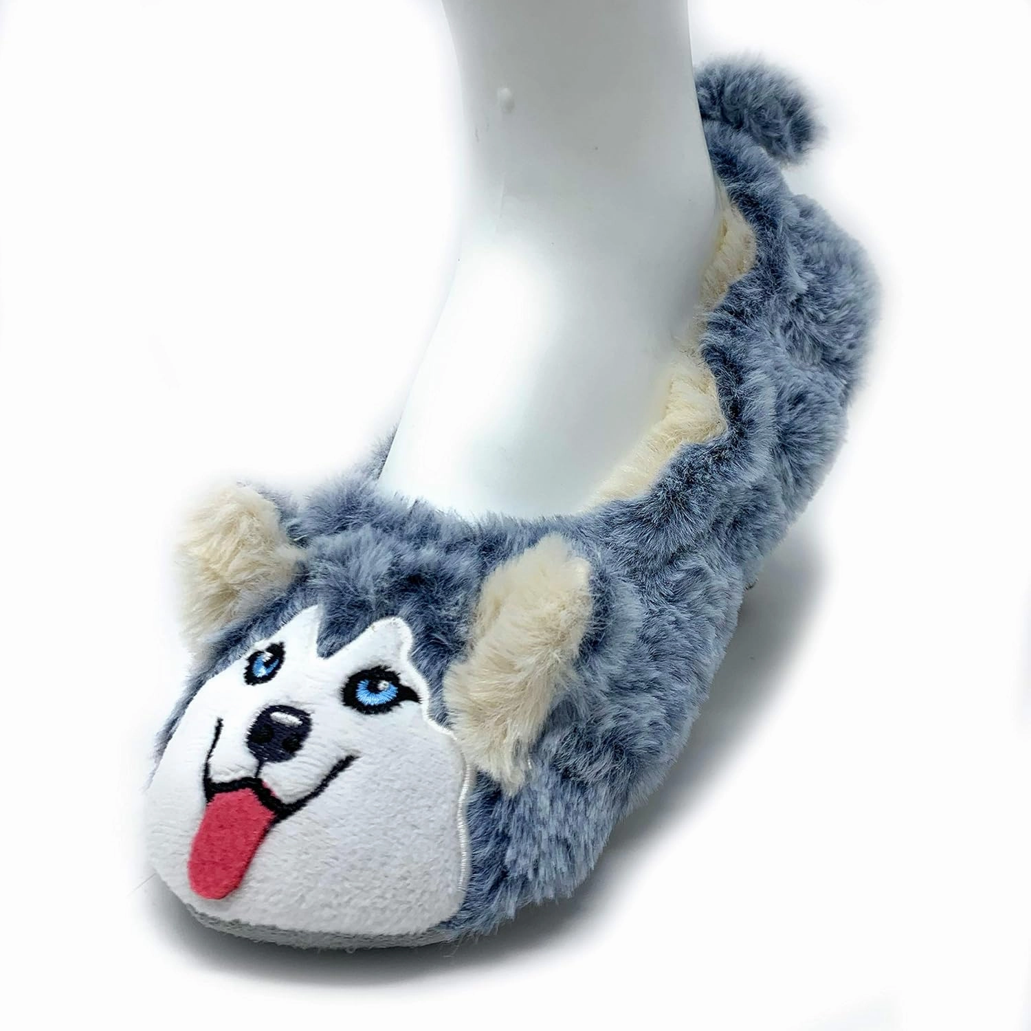 Women’s Travel Buddy Animail Plush House Slippers, Trip Fuuny Novelty Fuzzy Socks
