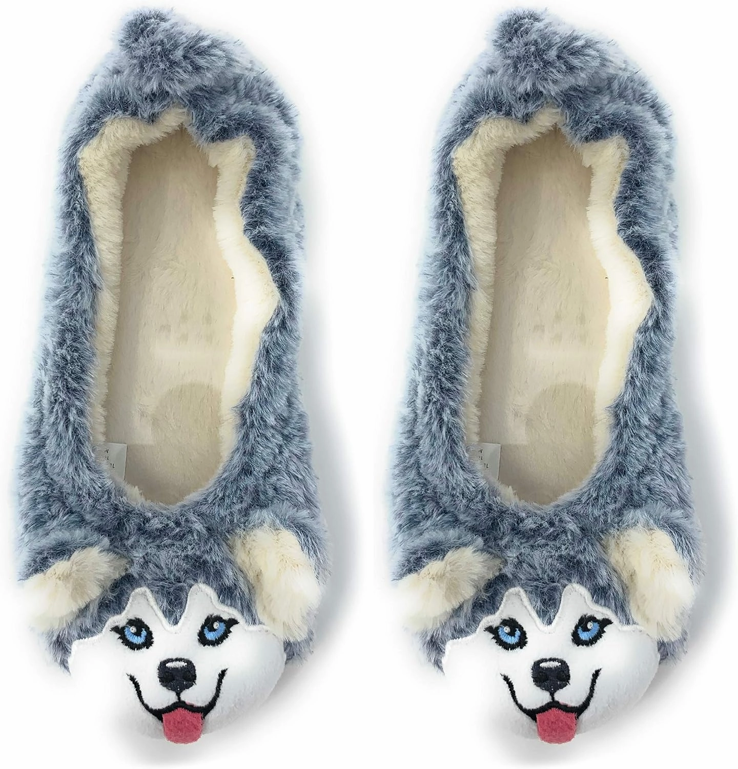 Women’s Travel Buddy Animail Plush House Slippers, Trip Fuuny Novelty Fuzzy Socks