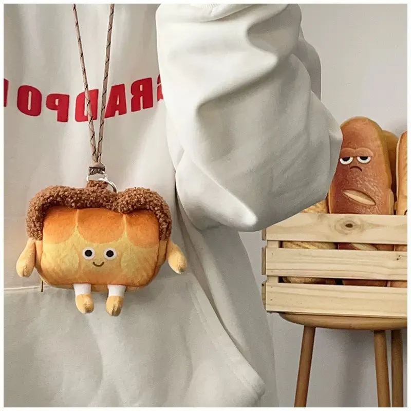 Women's & Men's & Cute Toast Portable Storage For Purses