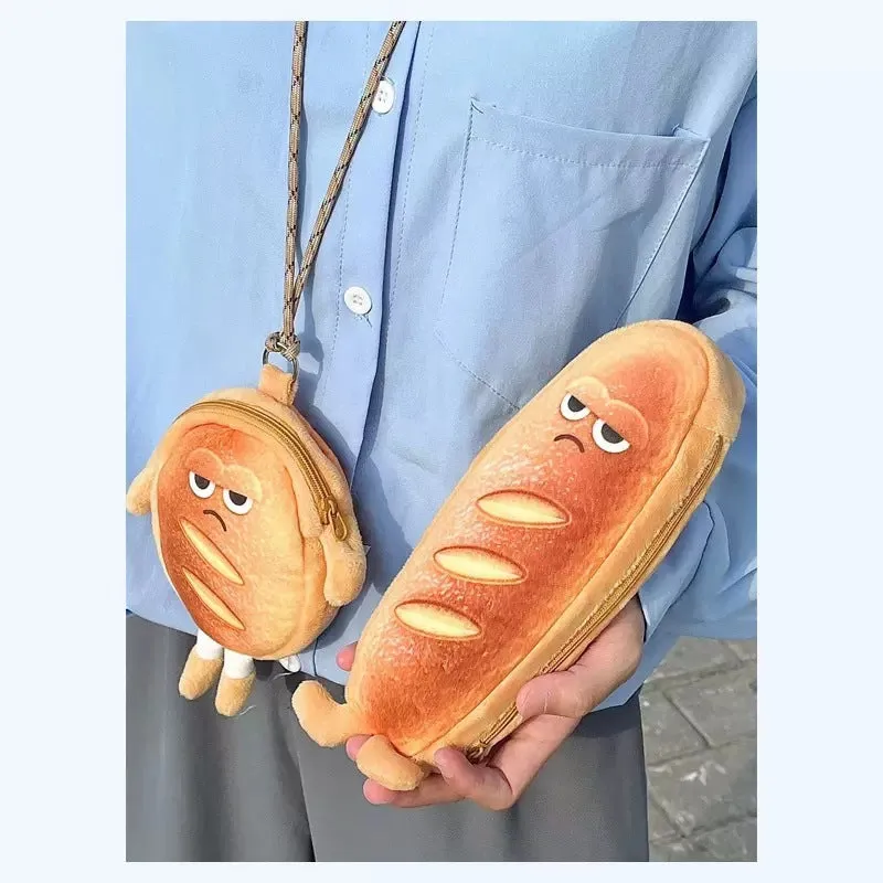 Women's & Men's & Cute Toast Portable Storage For Purses