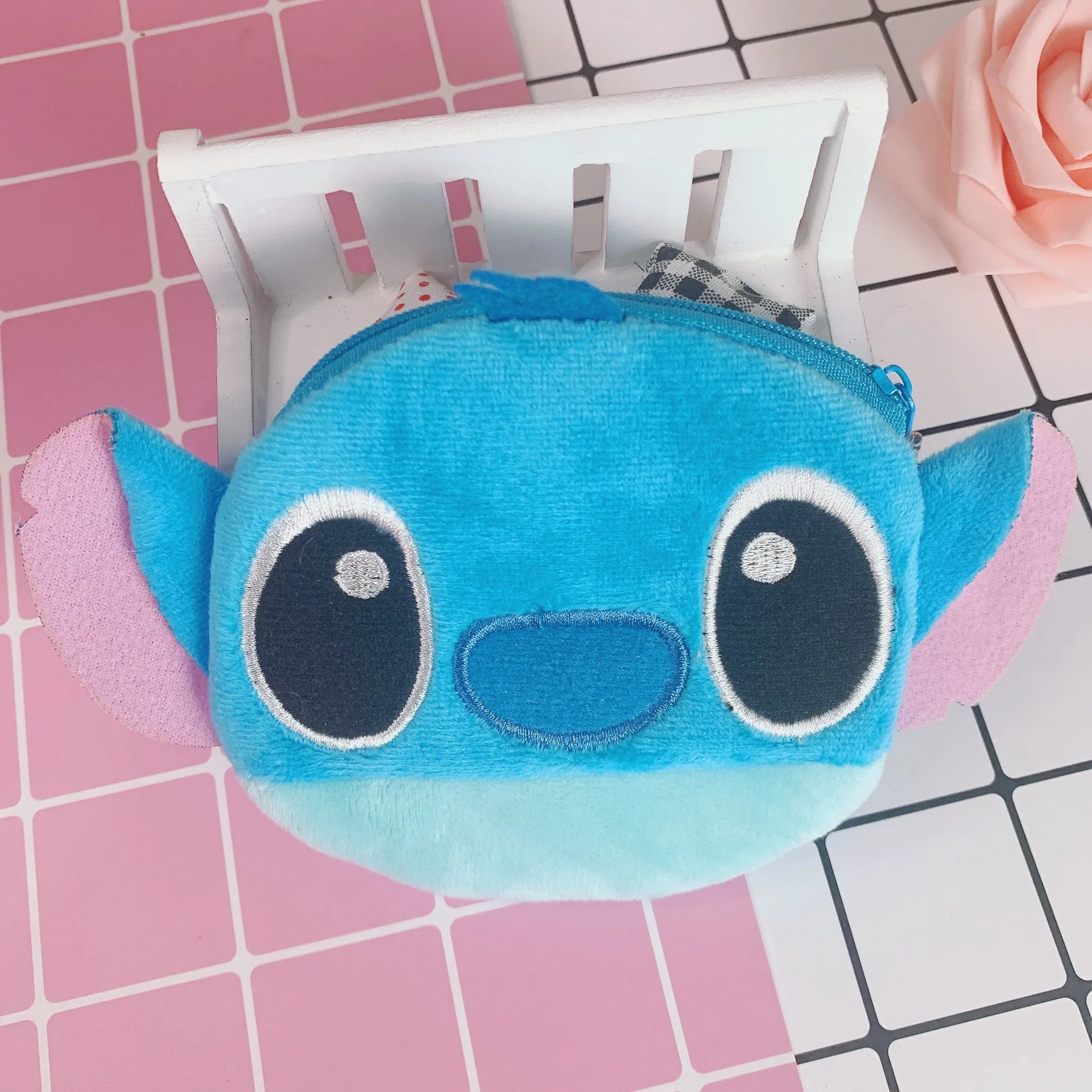 Women's Korean Cartoon Cute Portable Mini Plush Coin Purses