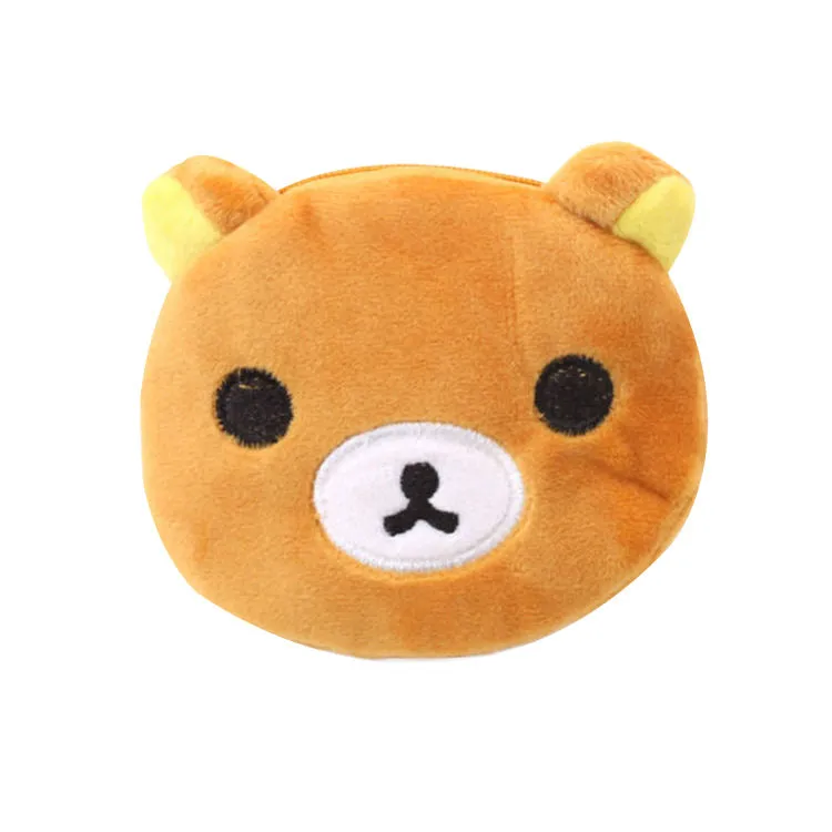 Women's Korean Cartoon Cute Portable Mini Plush Coin Purses