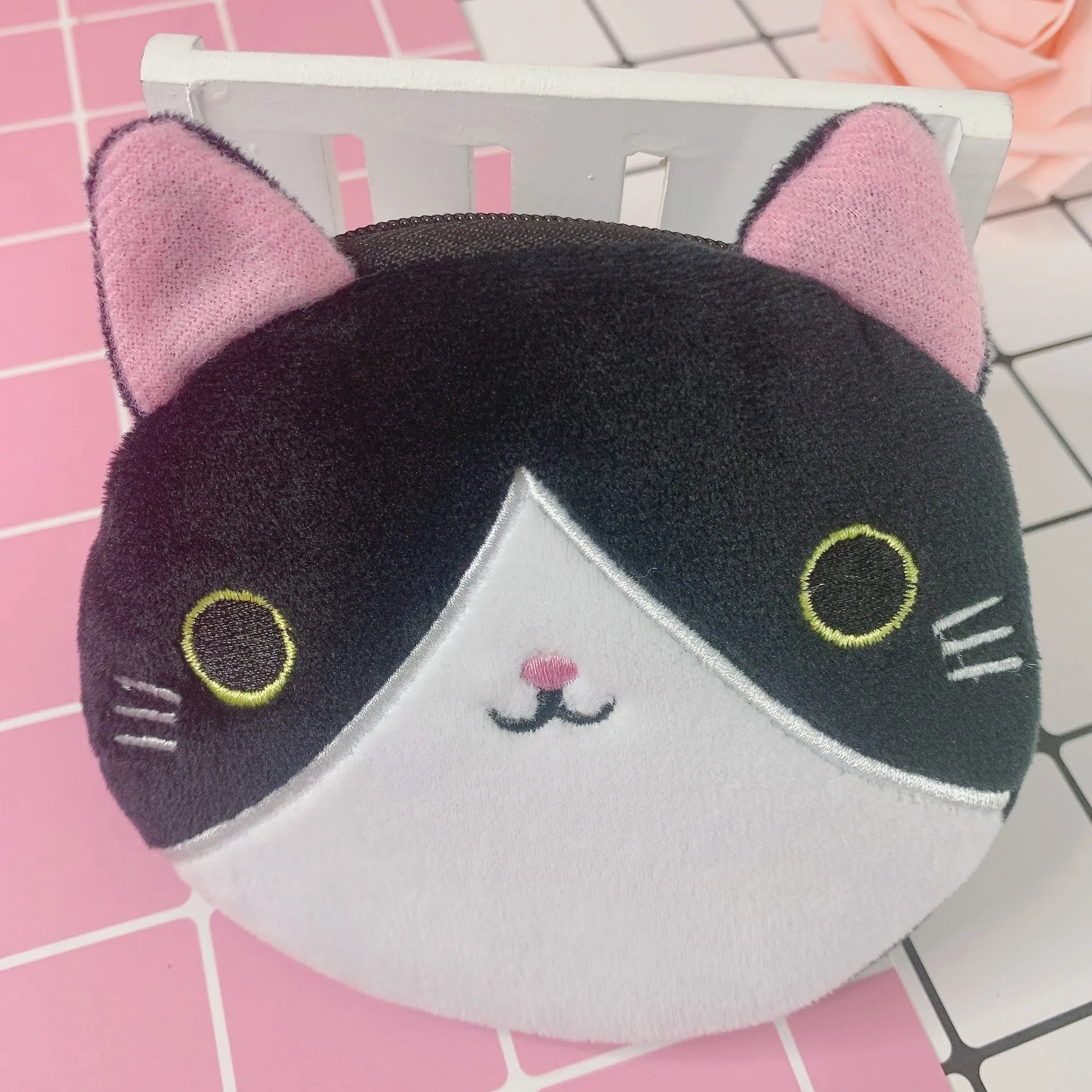 Women's Korean Cartoon Cute Portable Mini Plush Coin Purses