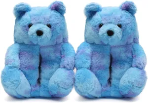 Women's Teddy Bear Slippers Mom Gift Slippers Cozy Women Fuzzy Indoor House Shoes Fun Costume for Adults Cute Animal Slides for Women Her Birthday Valentine's Gift Ideas