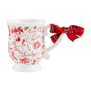 Word Print Toile Mug