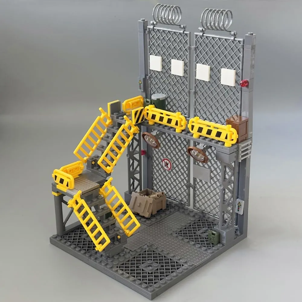 WW2 Building Block Army Military Toy 6 Military Figures Armor Toy Military Base Command Operations Building Brick Toy Battle Sets for Kids Army Soldier Battle Scene Block, C51003W