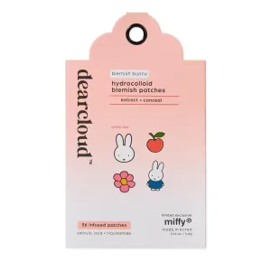 x Miffy Hydrocolloid Blemish Patches Refill Set – Pimple Patches for Face with Salicylic Acid & Tea Tree – Blemish Bunny (36 Count)