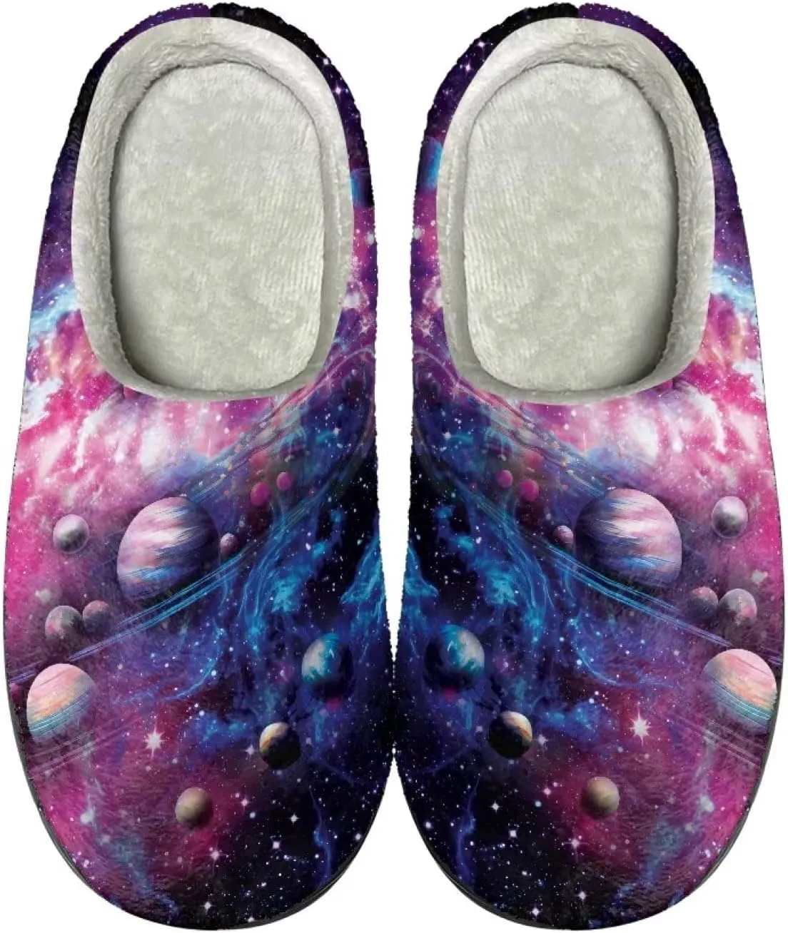 Xoenoiee House Slippers Winter Warm Bedroom Shoes Non Slip House Slippers, Anti-Skid Cozy Indoor Outdoor Slippers