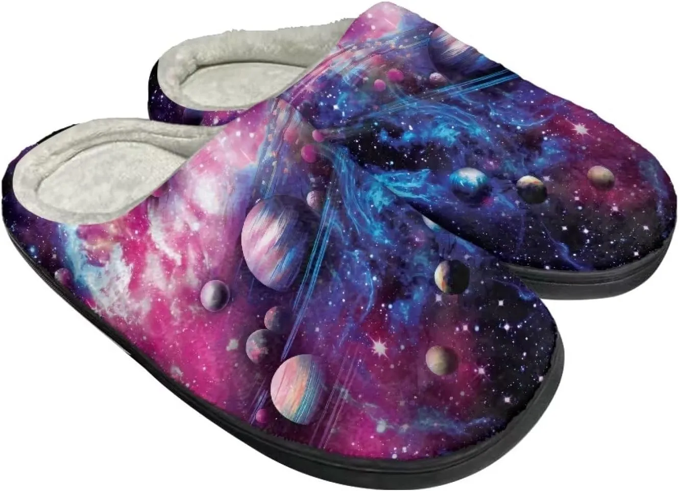 Xoenoiee House Slippers Winter Warm Bedroom Shoes Non Slip House Slippers, Anti-Skid Cozy Indoor Outdoor Slippers