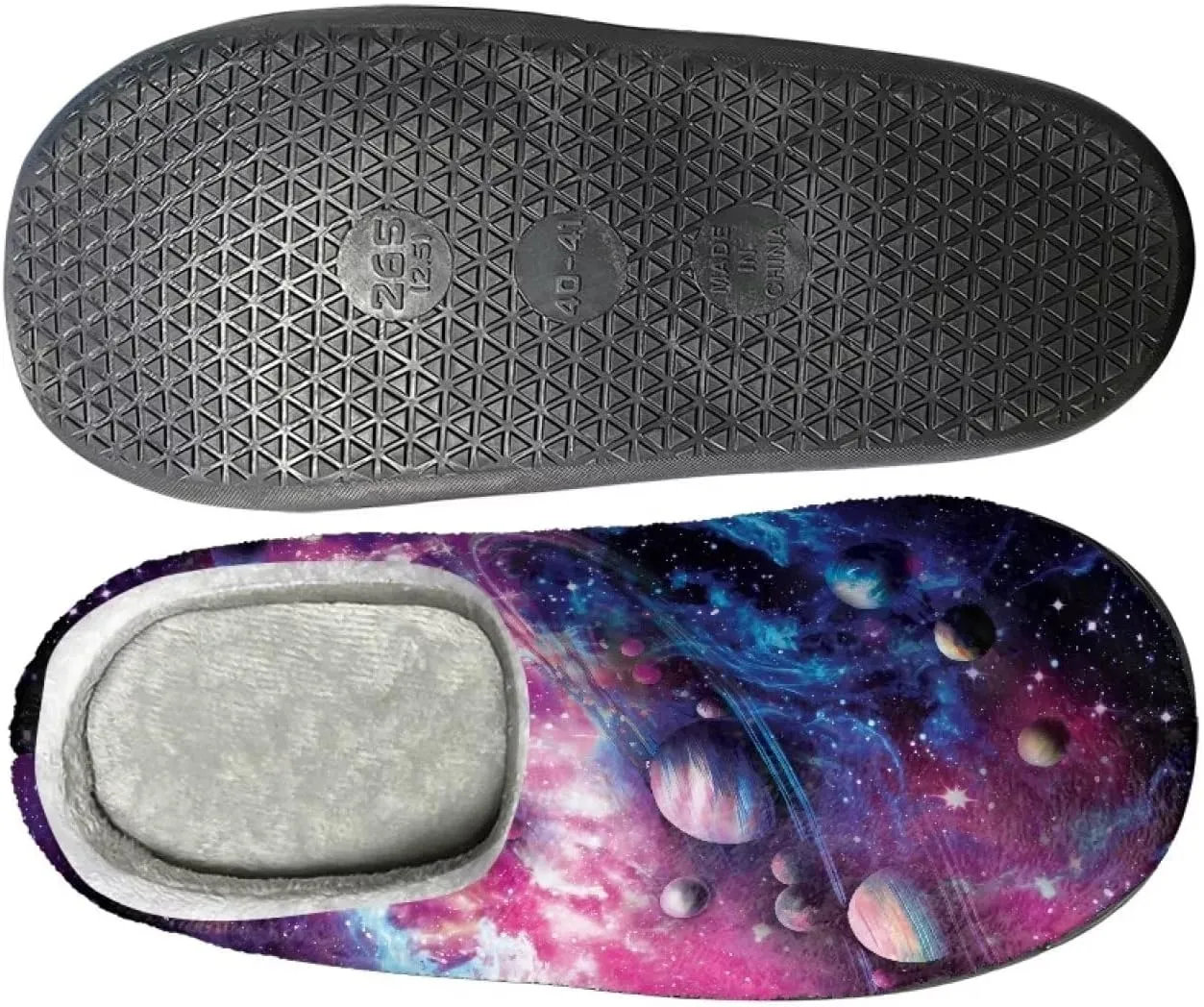 Xoenoiee House Slippers Winter Warm Bedroom Shoes Non Slip House Slippers, Anti-Skid Cozy Indoor Outdoor Slippers