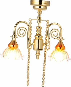 YARNOW Miniature Dollhouse Lighting Vintage Style Led Ceiling Light for Dollhouse Decor Graceful and Functional