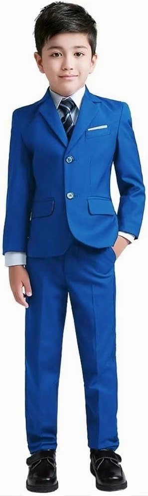 YuanLu Boys Suit for Kids Tuxedo Wedding Ring Bearer Outfit Boy Formal Suits 5 Piece Slim Fit Dresswear Suit Set