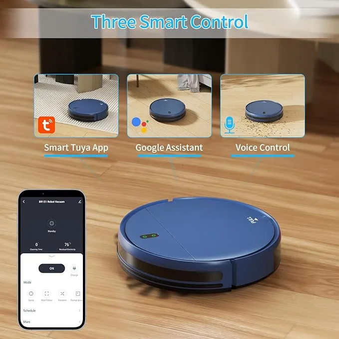 ZCWA Robot Vacuum and Mop, 2 1 Robot