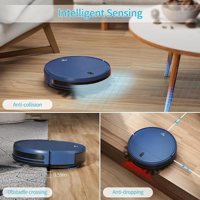 ZCWA Robot Vacuum and Mop, 2 1 Robot