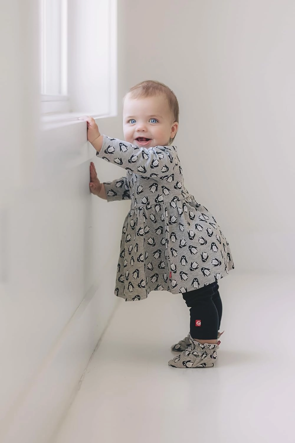 Zutano Baby Girls' Organic Cotton, Long Sleeve Dress