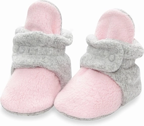 Zutano Unisex Fleece Baby Booties, Two Snap Closure, Newborn to 24 Months